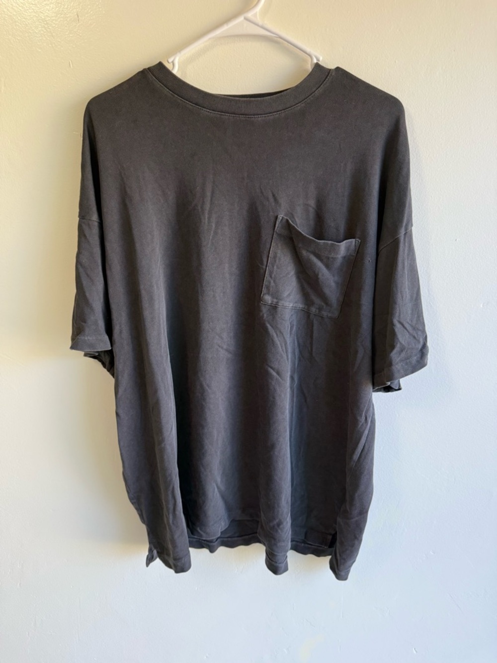 Madewell Garment Dyed Oversize Cotton Pocket Tee Shirt size Large